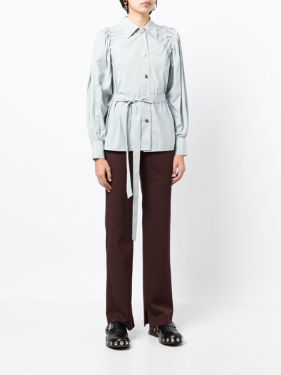 Rejina Pyo Peyton Tie-fastening Shirt In Blue