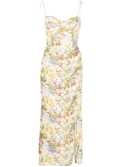 Reformation Kourtney Floral-print Dress In Multicolour | ModeSens