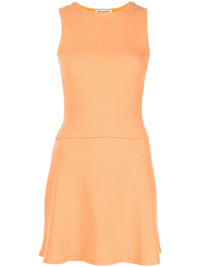 Shop Reformation Andres Knit Two-piece In Orange