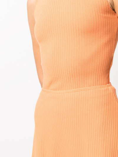 Shop Reformation Andres Knit Two-piece In Orange