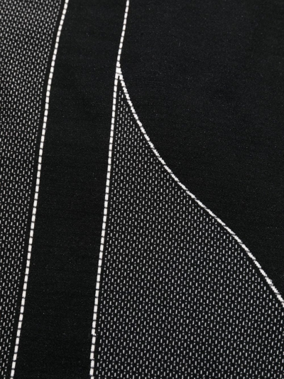 Balmain Moto Paneled Seamless Jersey Leggings In Black