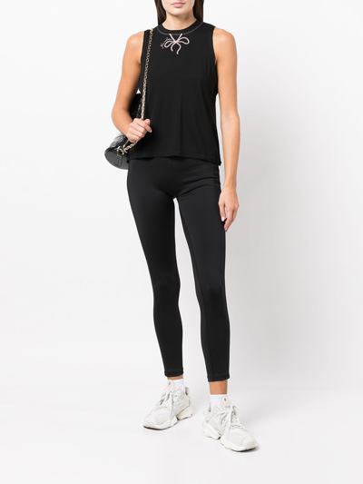 Shop Marchesa Olivia Athleisure Leggings In Black