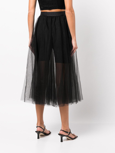 Shop Marchesa Anne Tulle Dance Skirt In Black
