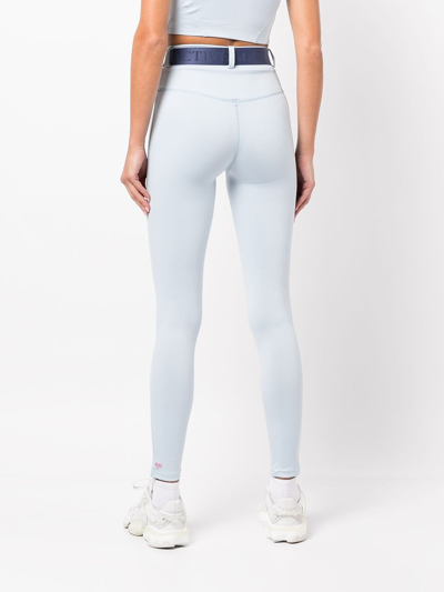 Shop Marchesa Dakota Performance Leggings In Blue