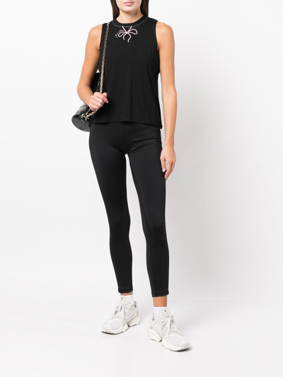 Shop Marchesa Casey Performance Tank Top In Black