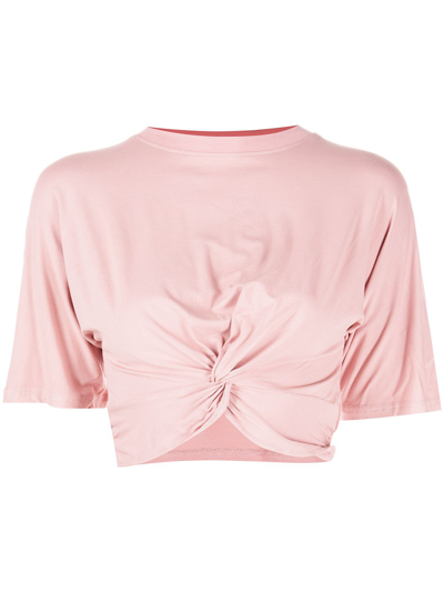 Shop Marchesa Amelia Athleisure T-shirt In Pink