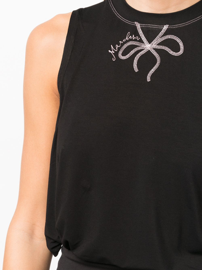 Shop Marchesa Casey Performance Tank Top In Black