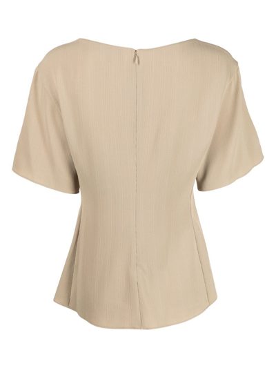 Shop Theory Short-sleeve Top In Brown