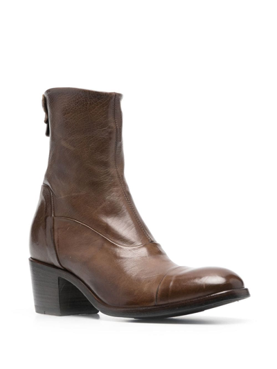 Shop Alberto Fasciani Maya Ankle Boots In Brown