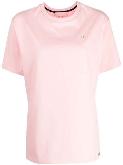 Shop Bapy By *a Bathing Ape® Short-sleeve Logo-plaque T-shirt In Pink