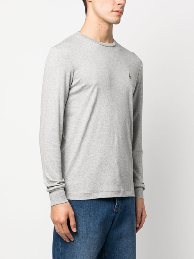 Polo Ralph Lauren Polo Pony Cotton T-shirt In Grey