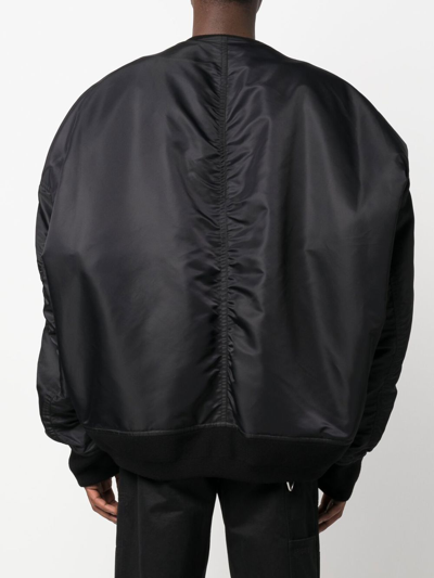 Shop Miharayasuhiro Patch-detail Oversize Bomber Jacket In Black