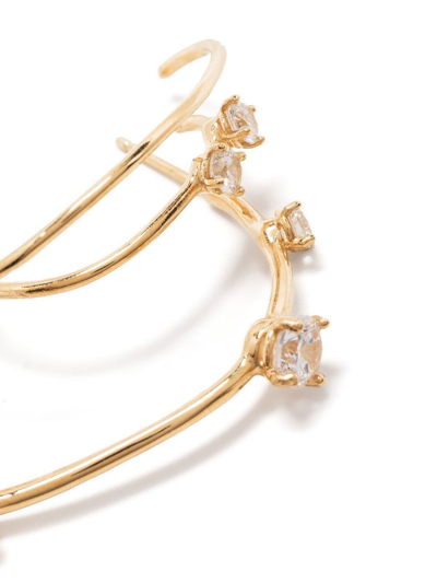 Shop Panconesi Constellation Hoop Earrings In Gold