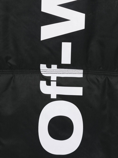 Shop Off-white Logo-print Scarf In Black