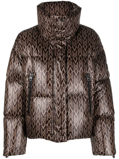 Shop Mackage Mylah Quilted Jacket In Brown
