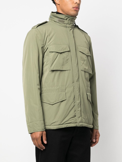 Aspesi Minifield Cot Jacket In Green