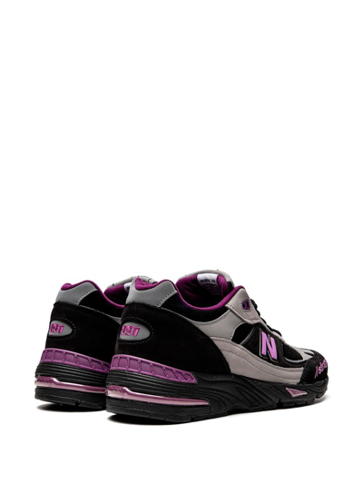New Balance X Stray Rats 991 Low-top Sneakers In Black/grey/pink