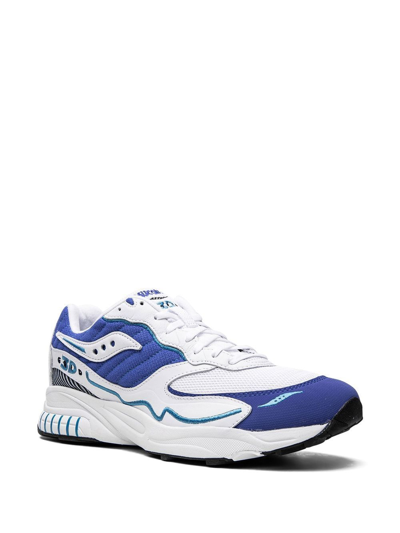 Saucony 3d Grid Hurricane Sneakers In White