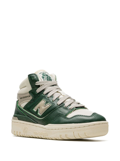 New Balance X Aimé Leon Dore 650r "green" Sneakers In White