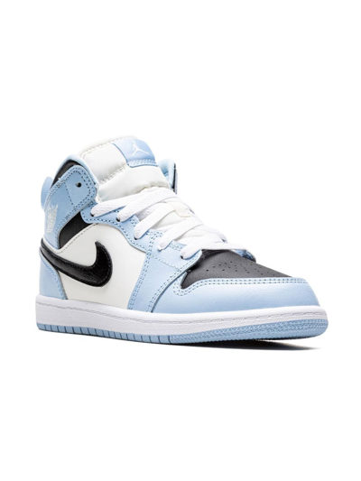 Shop Jordan 1 Mid Sneakers In Blue