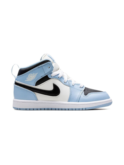 Shop Jordan 1 Mid Sneakers In Blue