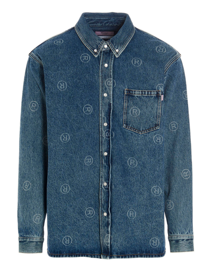 Shop Martine Rose Men's  Blue Other Materials Outerwear Jacket