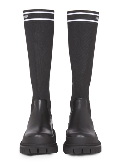 Shop Dolce E Gabbana Women's  Black Other Materials Boots