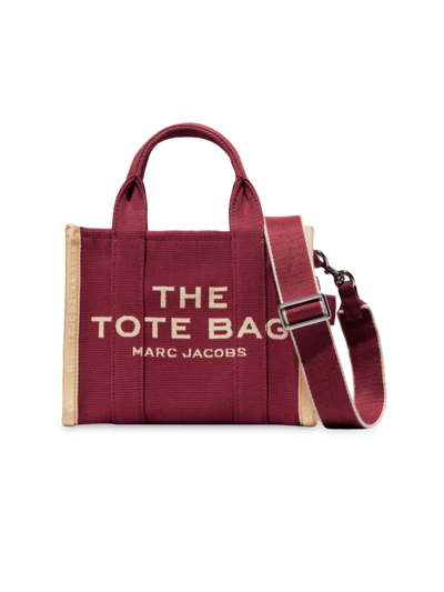 Shop Marc Jacobs Women's The Jacquard Small Tote In Merlot