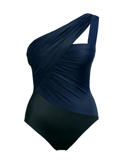 Shop Magicsuit Women's Goddess One-piece Swimsuit In Navy