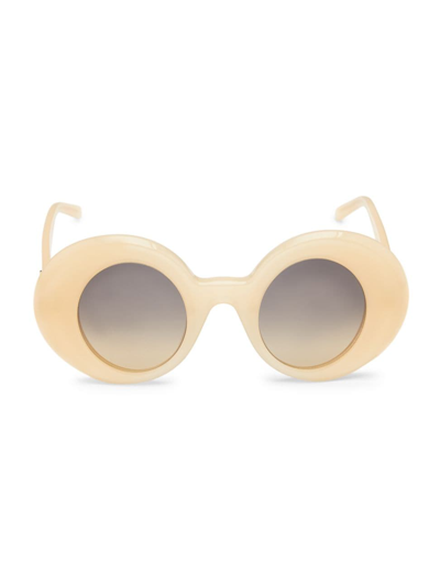 Shop Loewe Women's 44mm Round Sunglasses In Shiny Gradient