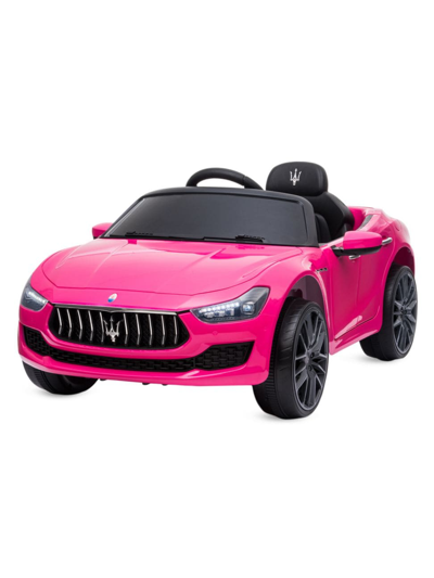 Shop Best Ride On Cars Little Kid's & Kid's Maserati Ghibli 12v Car In Pink