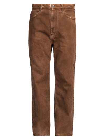 Shop Marni Men's Relaxed Fit Jeans In Earth Of Siena