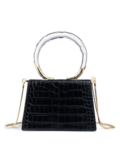 Shop Alexis Bittar Women's Liquid Lucite Quad Top Handle Bag In Black