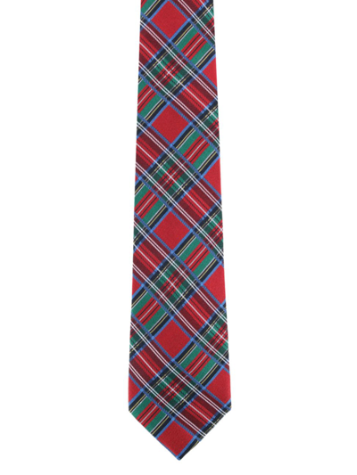 Shop Trafalgar Men's Holiday Nicholas Plaid Tie In Red