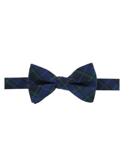 Shop Trafalgar Men's Holiday Ives Plaid Bow Tie In Green