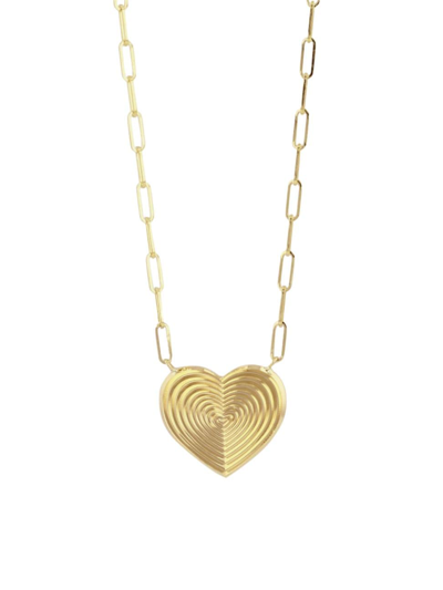 Shop Phillips House Women's Aura 14k Yellow Gold Mini Heart Necklace