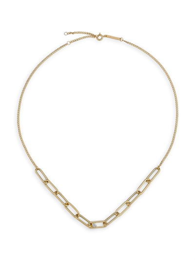 Shop Zoë Chicco Women's Prong Diamonds 14k Yellow Gold & 0.1 Tcw Diamond Mixed-chain Necklace