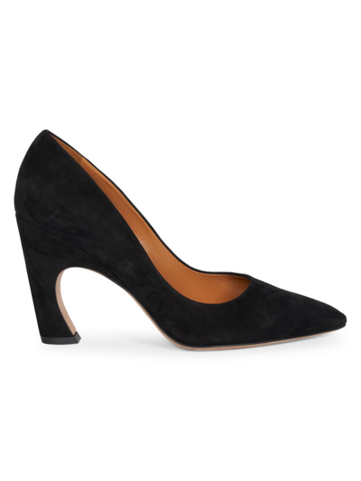 Chloé Oli 100mm Pointed Pumps In Black | ModeSens