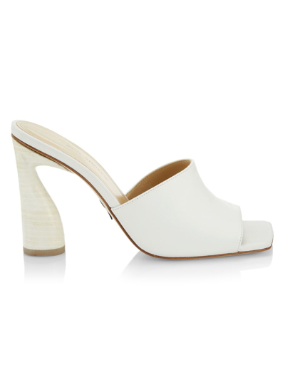 Shop Paul Andrew Women's Arc Leather Mules In White