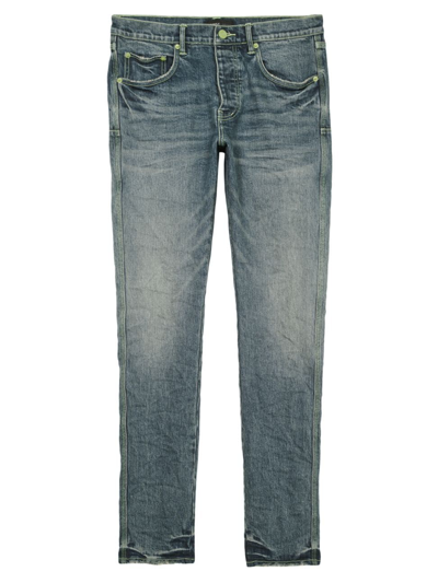 Shop Purple Brand Men's P001 Vintage Low-rise Skinny Jeans In Light Indigo