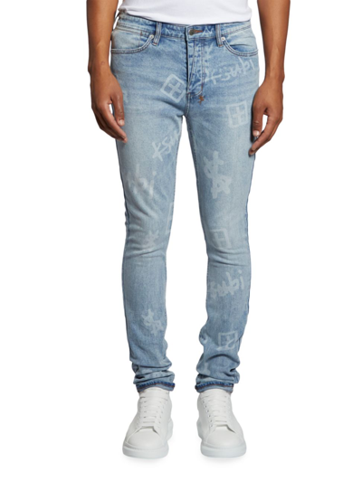 Shop Ksubi Men's Van Winkle Kash Box Skinny Jeans In Denim