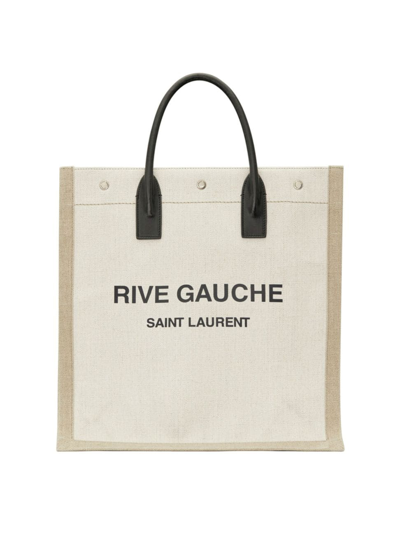 Shop Saint Laurent Women's Rive Gauche Tote Bag In Natural