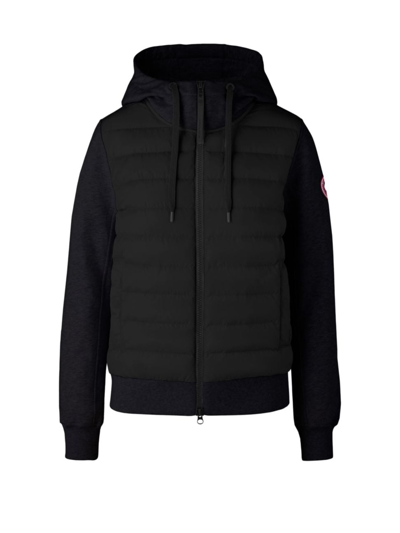 Shop Canada Goose Women's Hybridge Muskoka Quilted Down Zip-up Jacket In Black