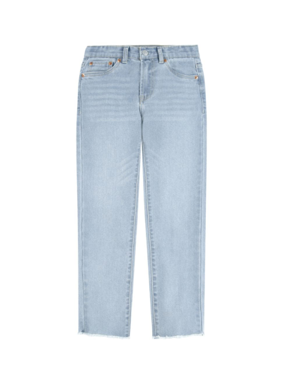 Shop Levi's Little Girl's & Girl's High-rise Ankle Jeans In Bauhaus Blues