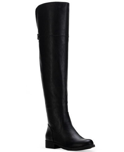 Shop Sun + Stone Allicce Over-the-knee Boots, Created For Macy's Women's Shoes In Black