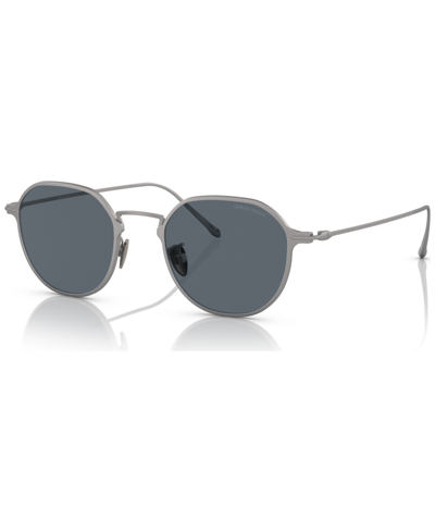 Shop Giorgio Armani Men's Sunglasses, Ar6138t49-x In Matte Gunmetal