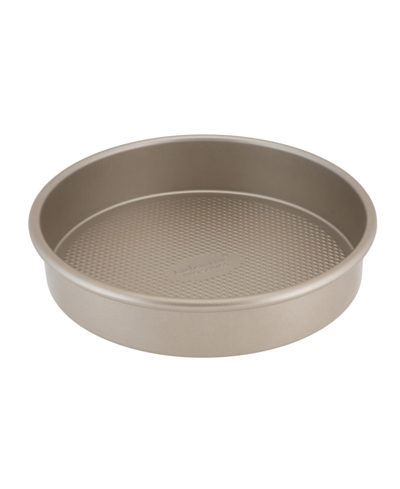 Shop Kitchen Details Pro Series Round Cake Pan With Diamond Base, 9.5" In Gold-tone