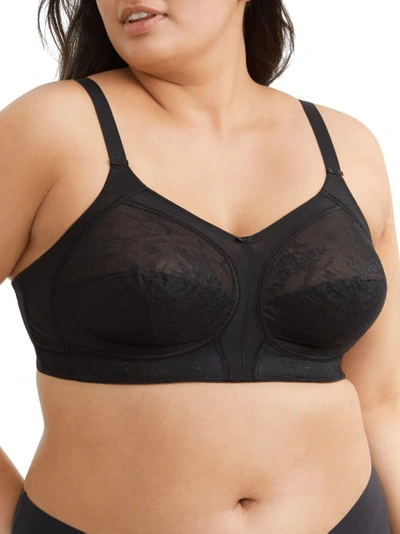 Shop Goddess Verity Lace Full Coverage Wire-free Bra In Black
