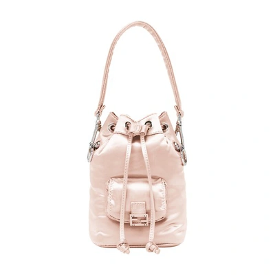 Shop Fendi Small Mon Tresor Bucket Bag In Rose