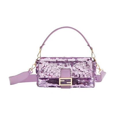 Shop Fendi Baguette Bag In Violet